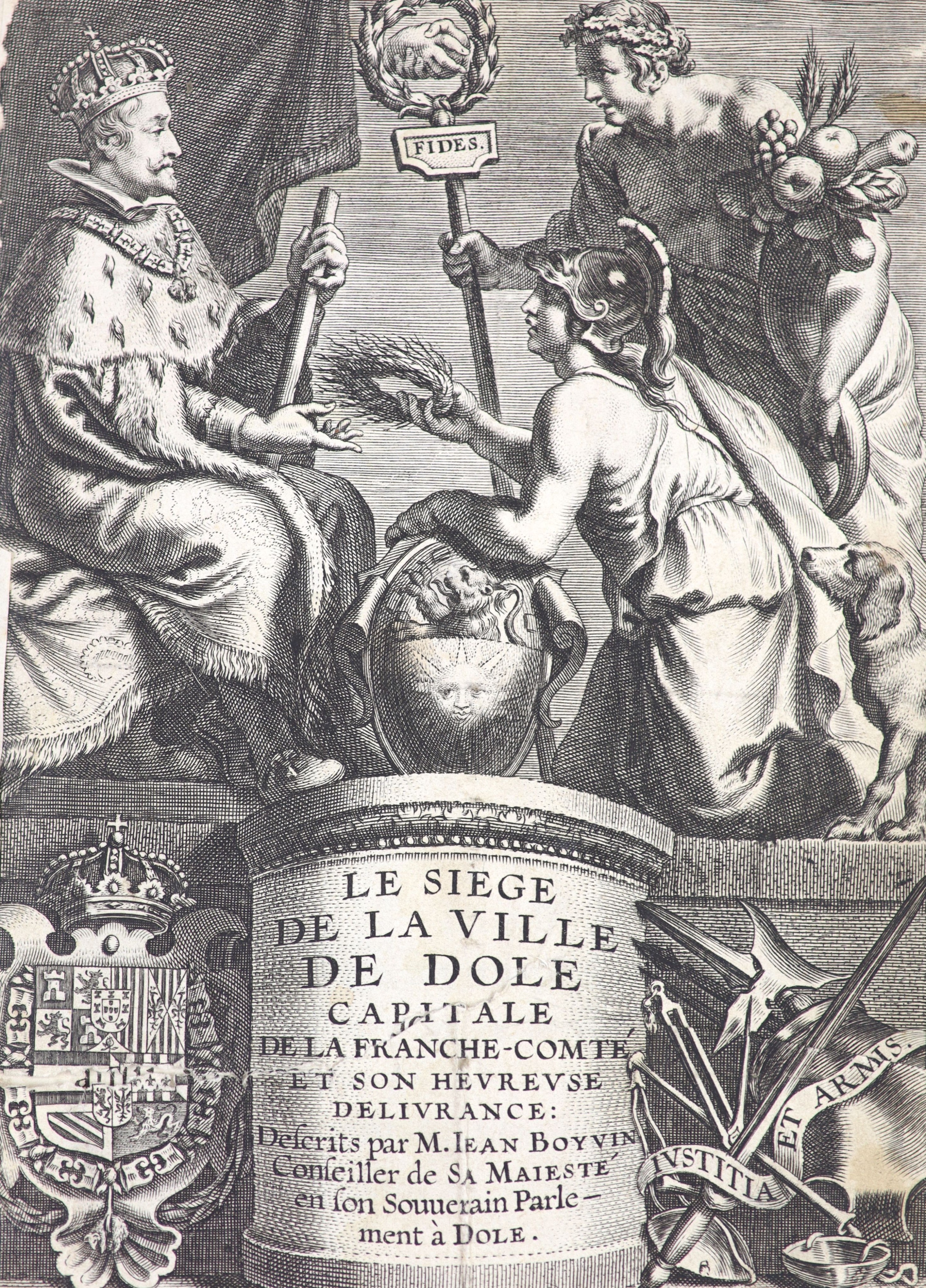 Boyvin, Jean. Le Siege de la Ville de Dole: capitale de la Franche-Comte et son hereuse deliverance ...